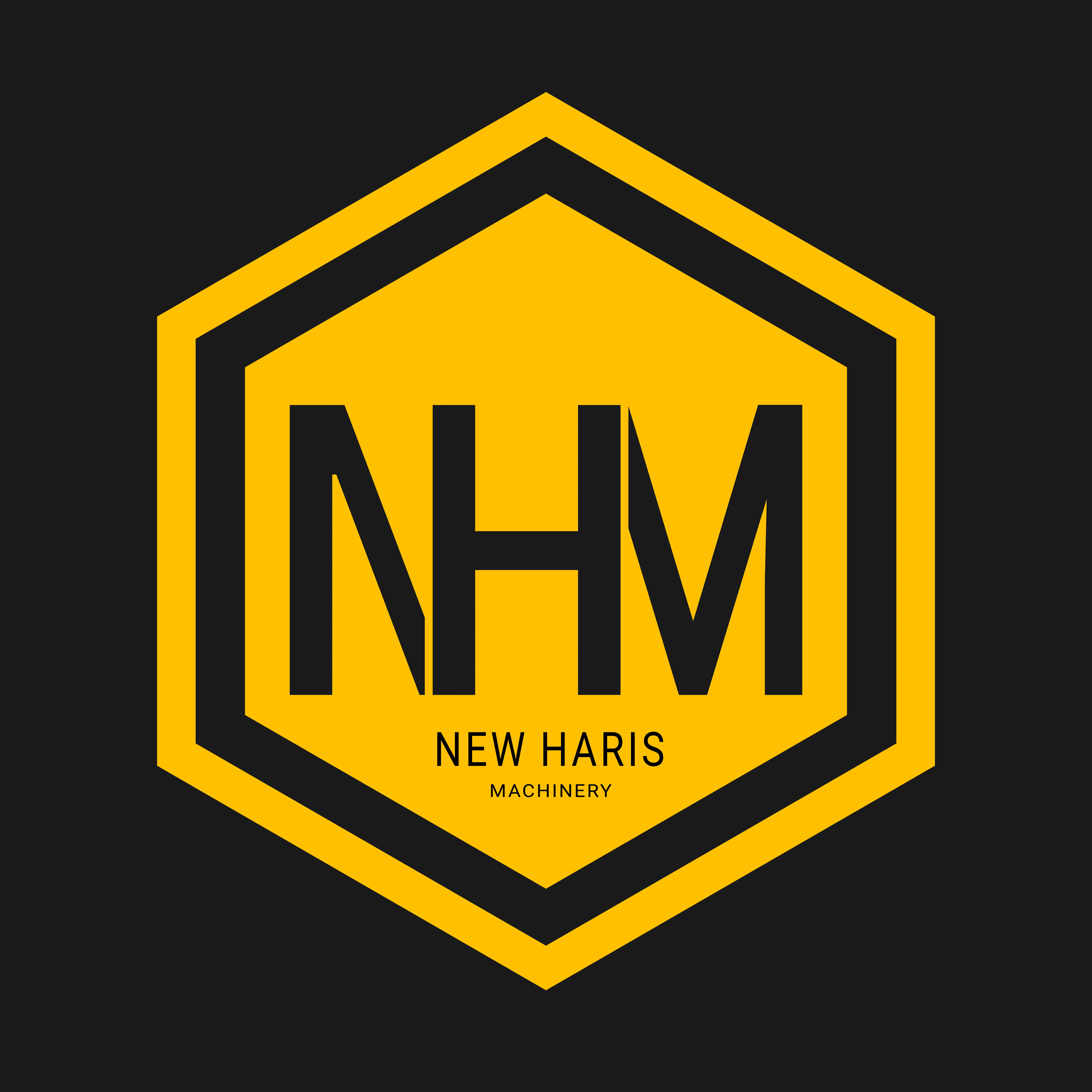 New Haris Machinery — Heavy Industrial Brand Identity & Logo