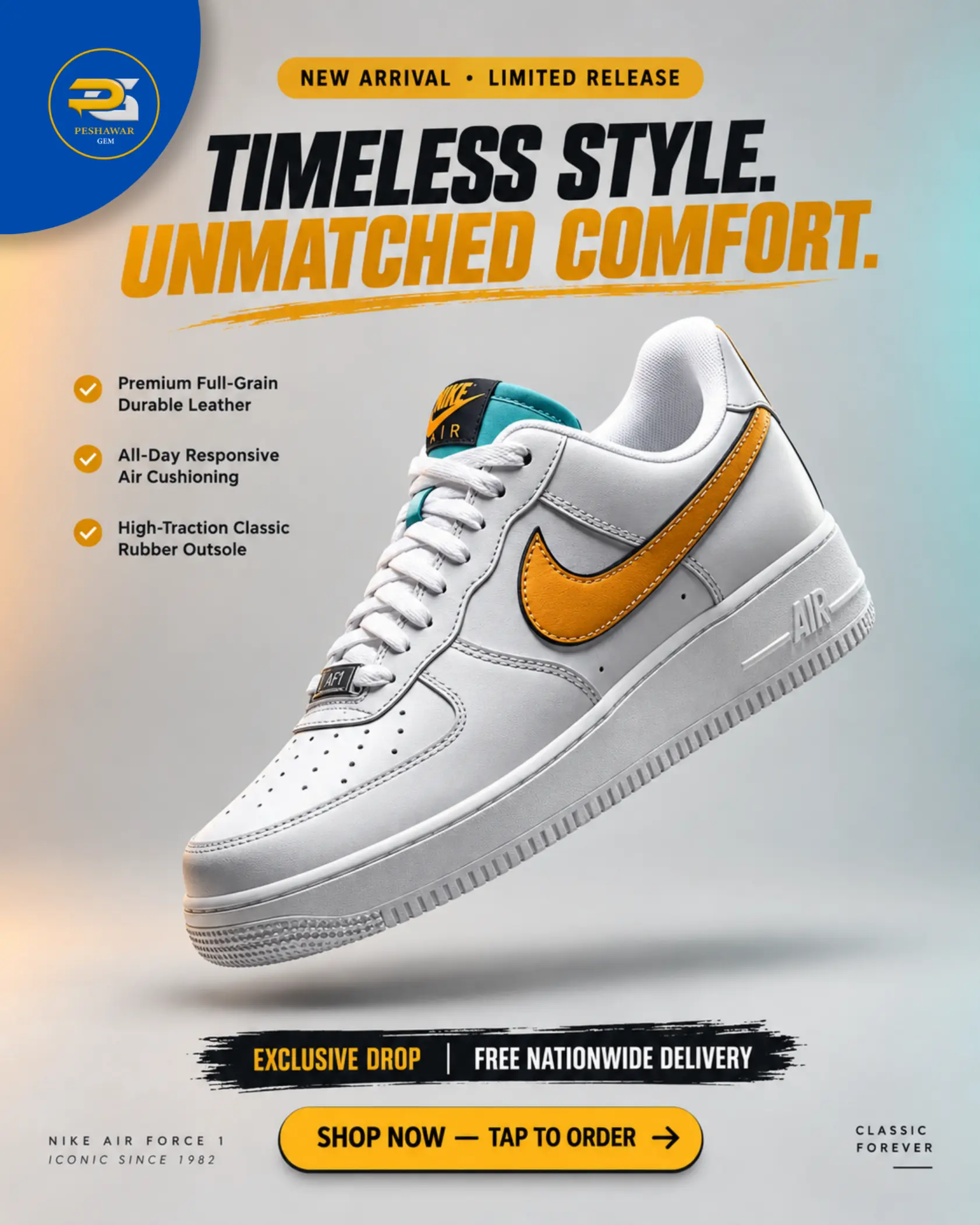 Nike Air Force 1 — Streetwear Footwear Commercial Sales Ad